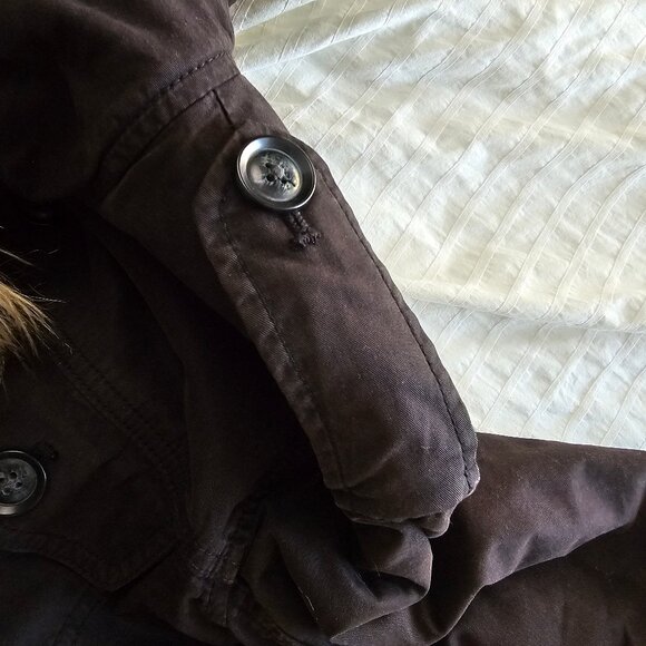 Aritzia Talula Faux-Fur Lined Jacket - Black - Sz XXS - Picture 9 of 16